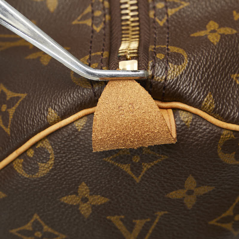 Louis Vuitton Monogram Keepall 50 Boston Bag M41426 Brown PVC Leather  Louis Vuitton