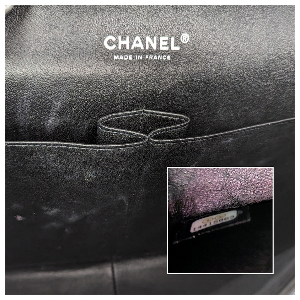 Chanel Patent Quilted Maxi Classic Double Flap Black