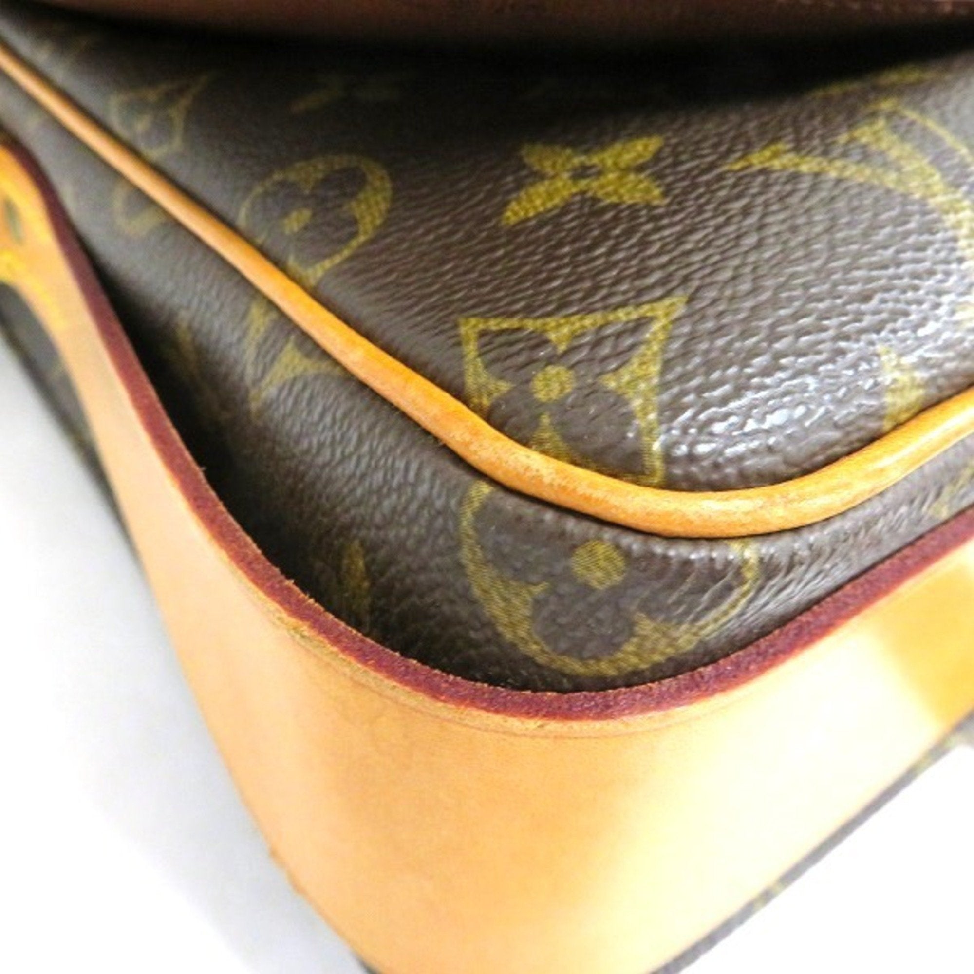 Louis Vuitton Brown Canvas Cartouchiere shoulder bag