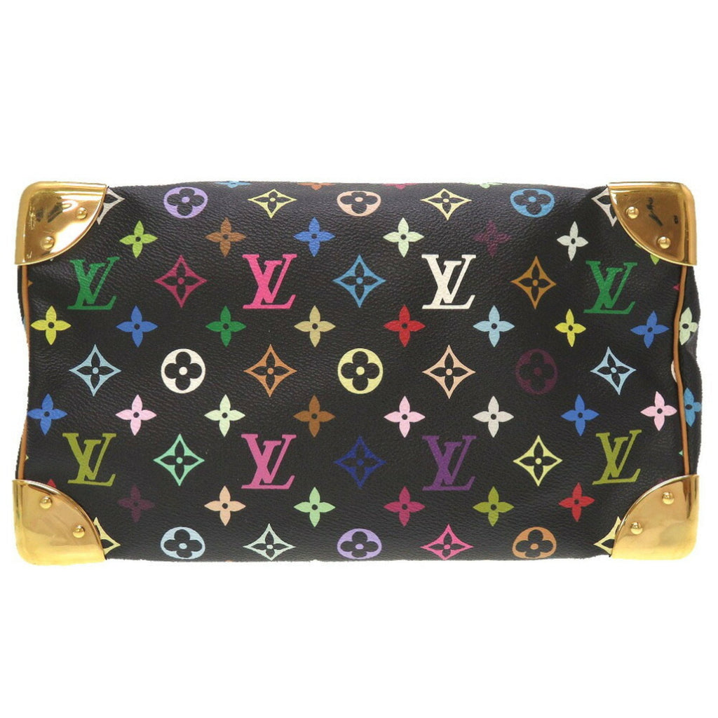 Louis Vuitton Black Canvas Speedy handbag bag