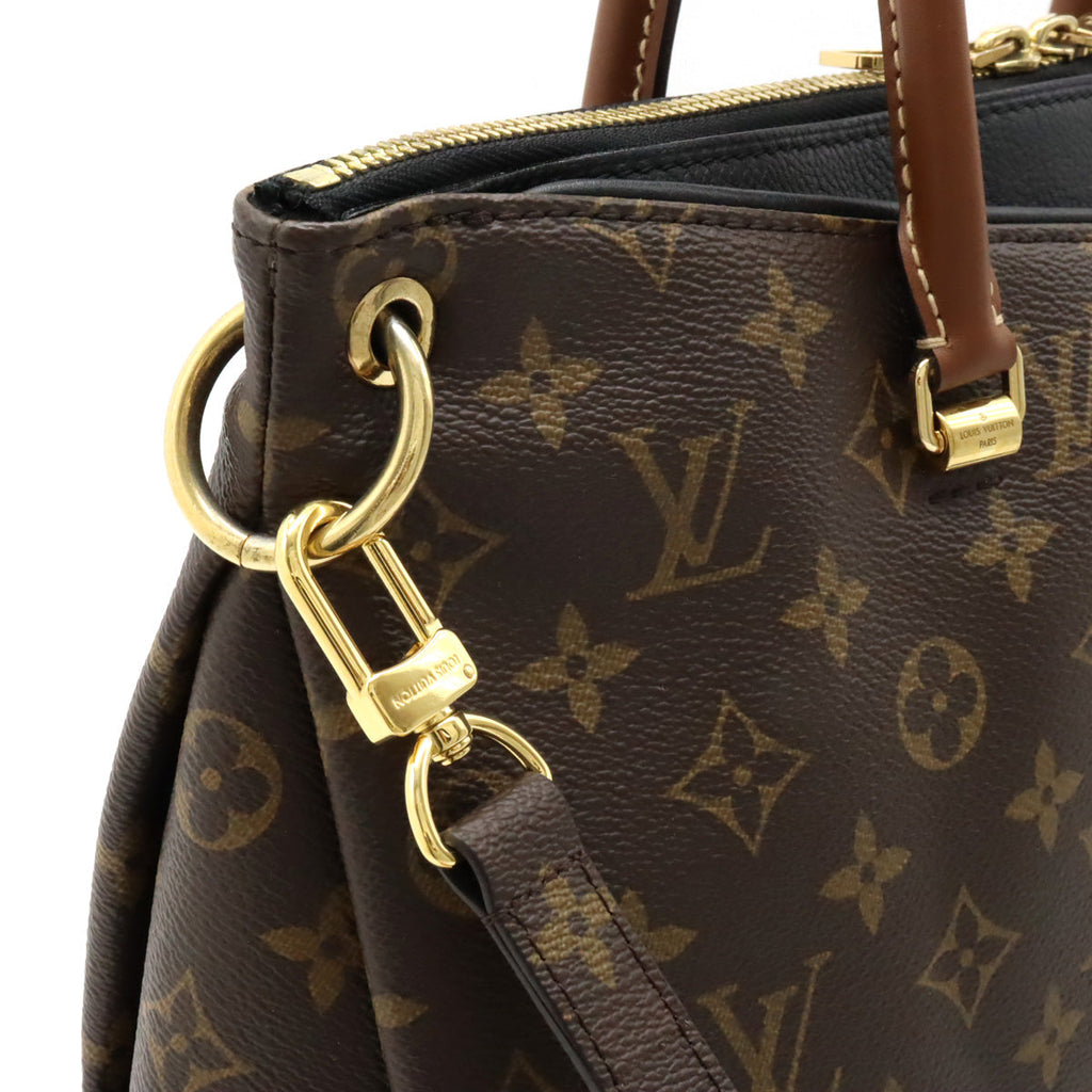 LOUIS VUITTON Louis Vuitton Monogram Palas Handbag 2WAY Semi-sholder Shoulder Shoulder Noir Black M41064