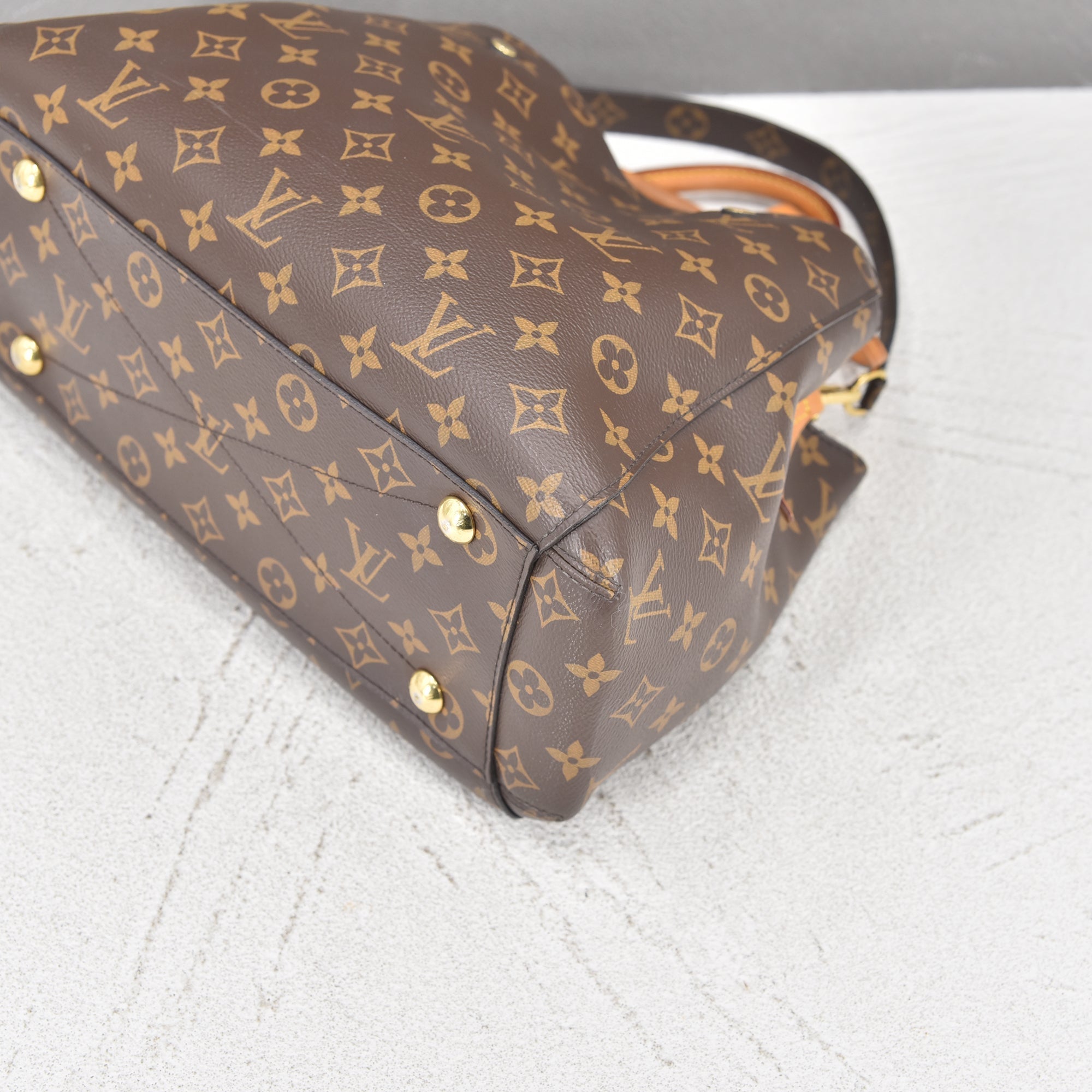 Louis Vuitton Brown Canvas Montaigne handbag bag