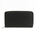 Louis Vuitton Black Leather Zippy organizer wallet accessories