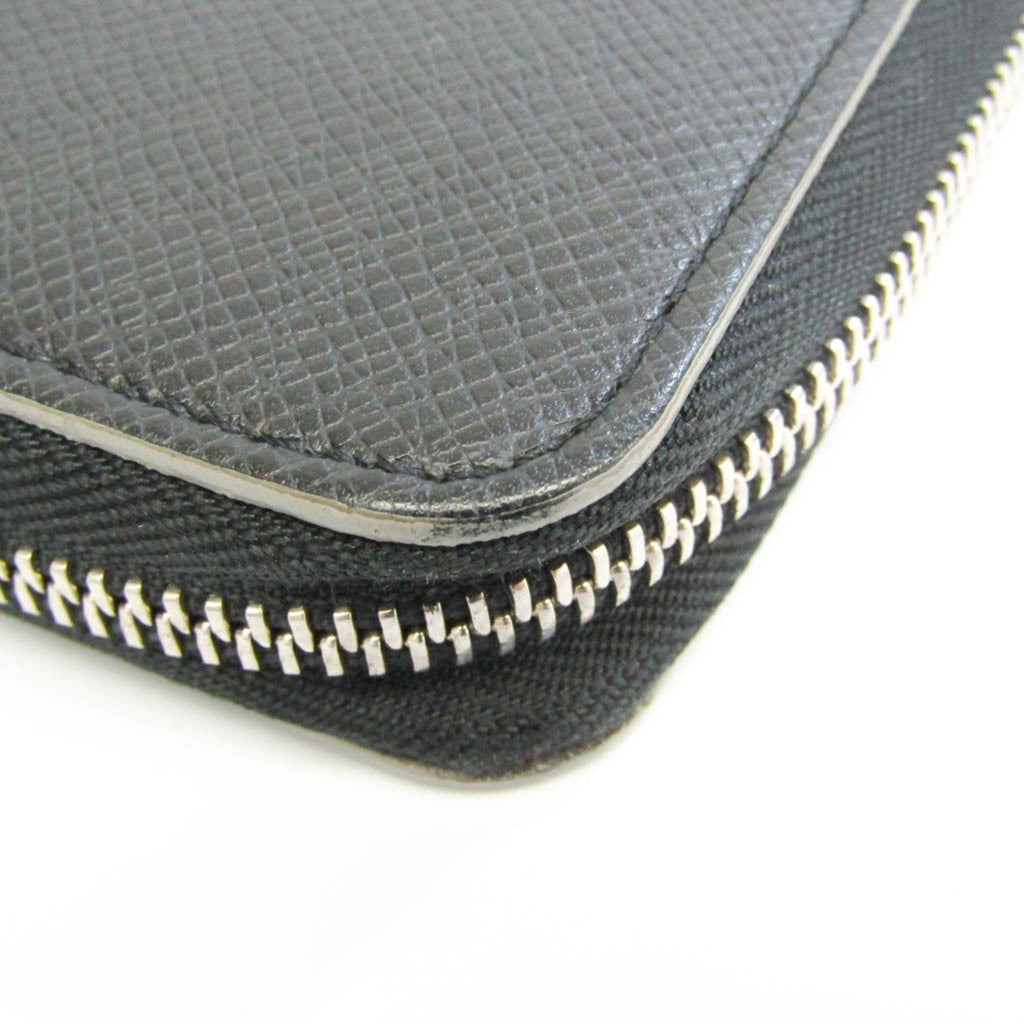 Louis Vuitton Black Leather Zippy organizer wallet accessories