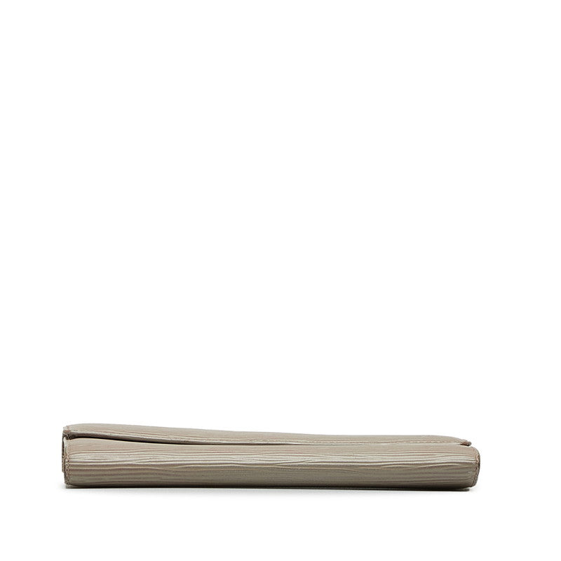 Louis Vuitton M6357C Gray Leather  Louis Vuitton Long Wallet