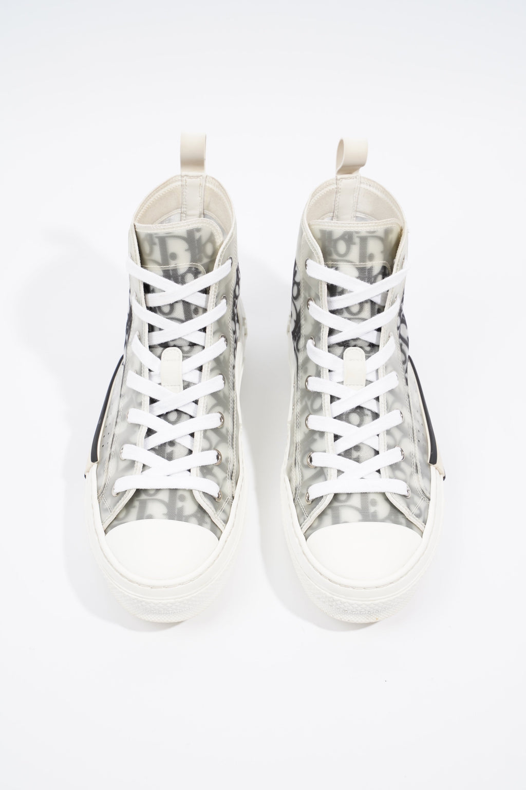 Christian Dior B23 Hightops Grey Oblique / White Canvas EU 39.5 UK 6.5