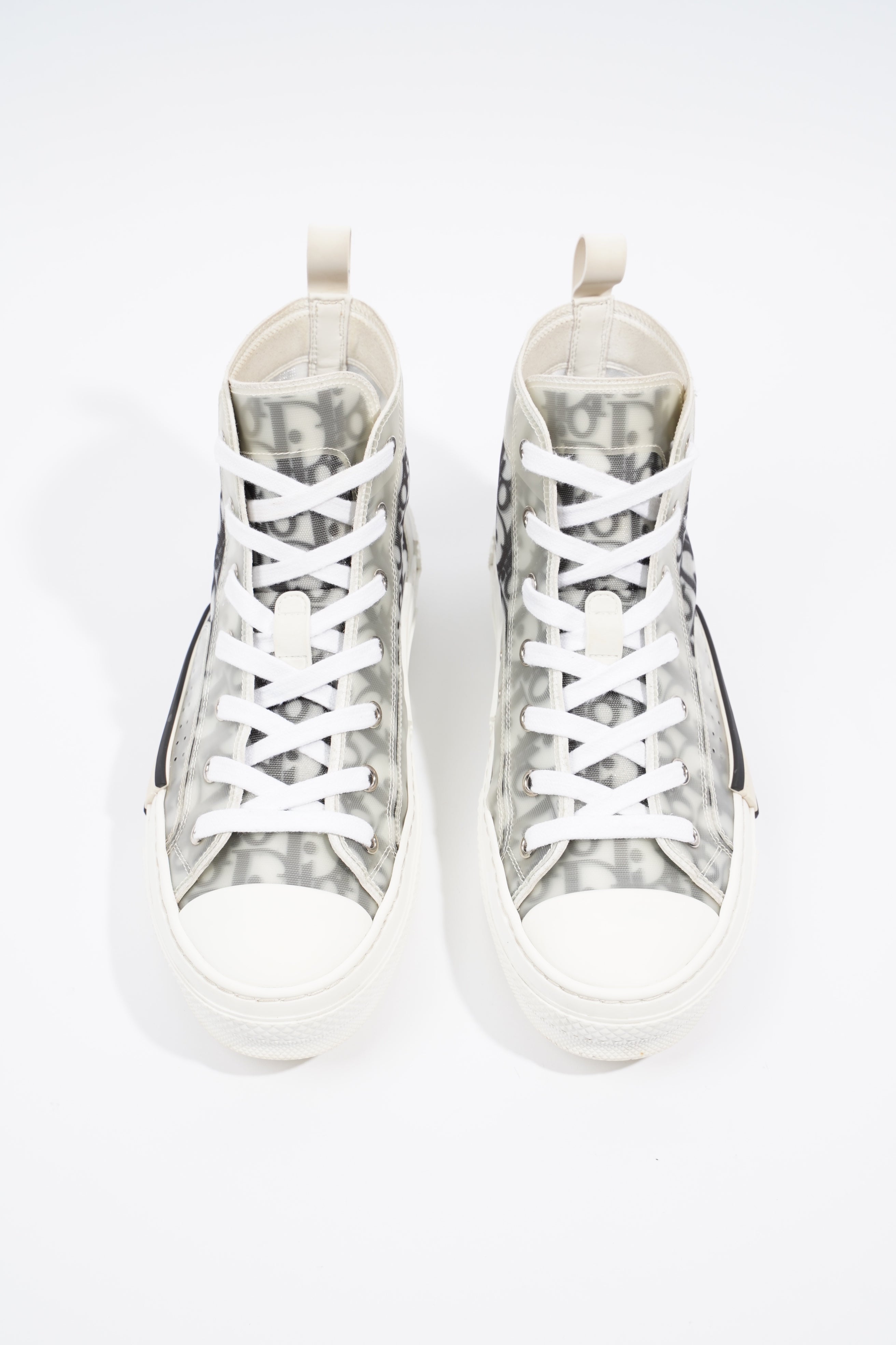 Christian Dior B23 Hightops Grey Oblique / White Canvas EU 39.5 UK 6.5