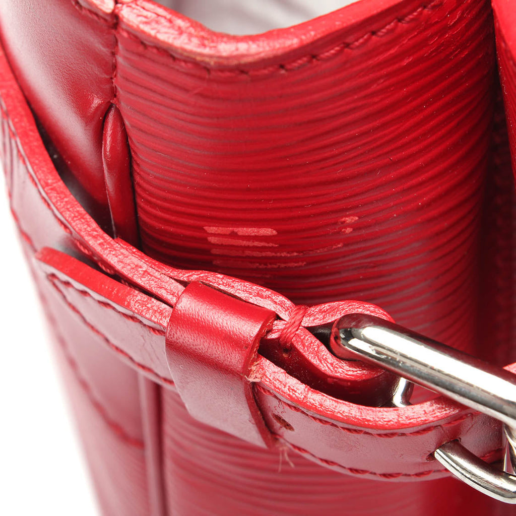 Louis Vuitton Red Leather Passy handbag bag