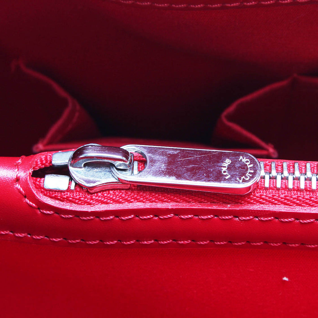 Louis Vuitton Red Leather Passy handbag bag