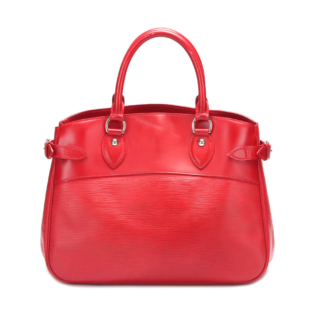 Louis Vuitton Red Leather Passy handbag bag