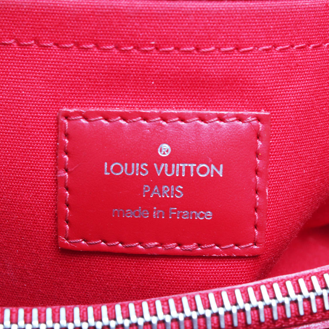 Louis Vuitton Red Leather Passy handbag bag