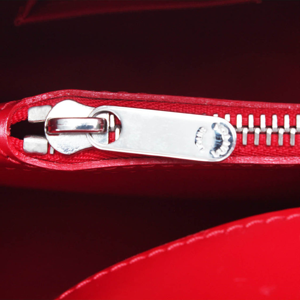Louis Vuitton Red Leather Passy handbag bag