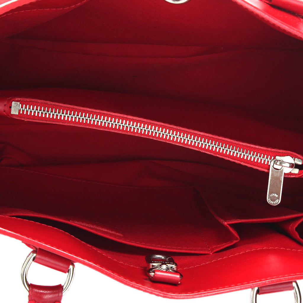 Louis Vuitton Red Leather Passy handbag bag