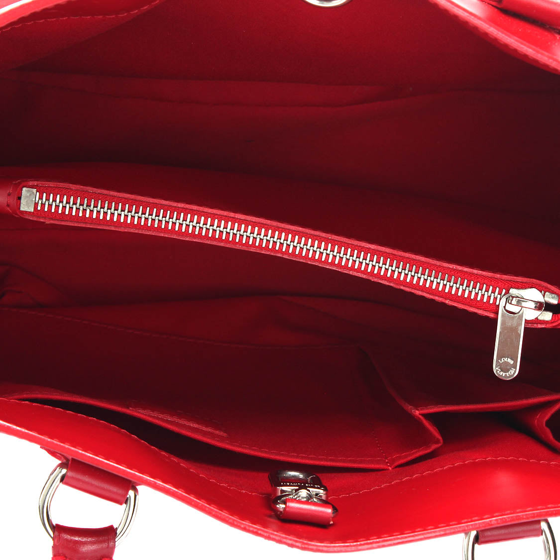 Louis Vuitton Red Leather Passy handbag bag