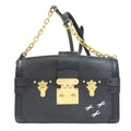 Louis Vuitton Black Leather Trunk shoulder bag
