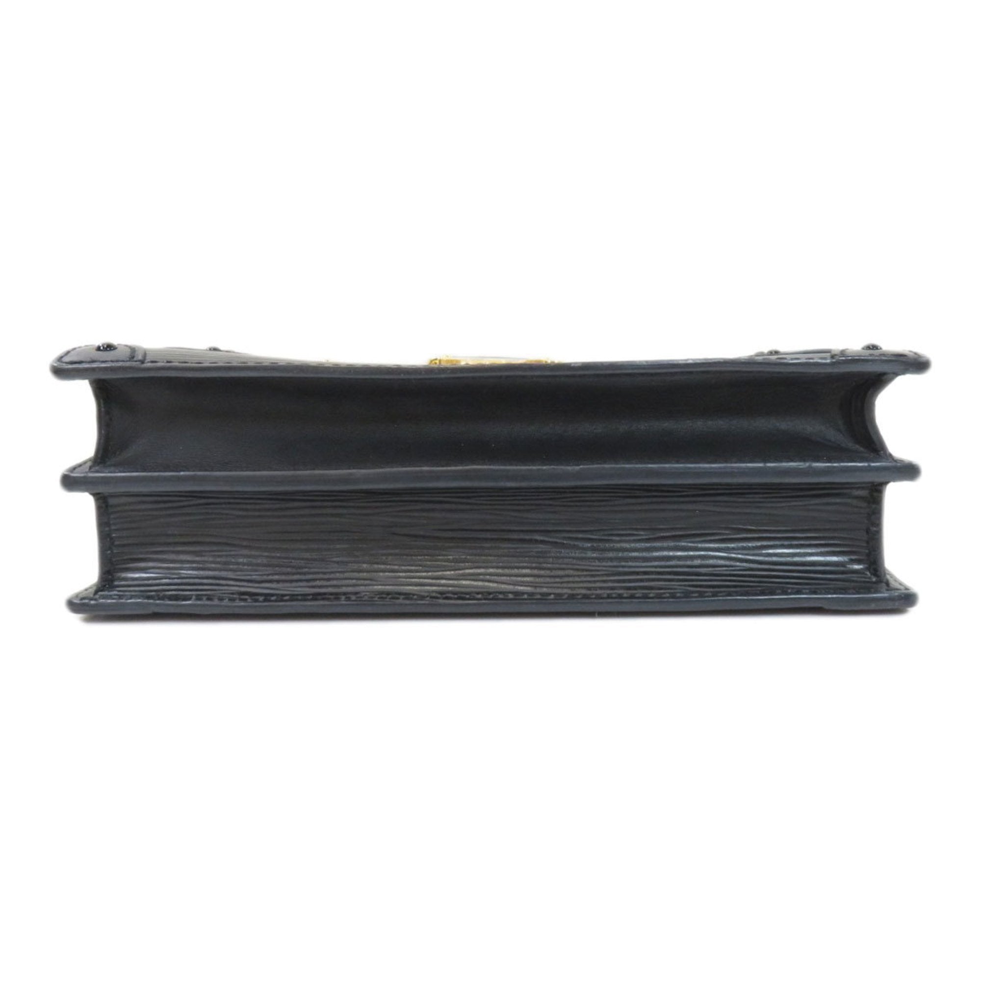 Louis Vuitton Black Leather Trunk shoulder bag