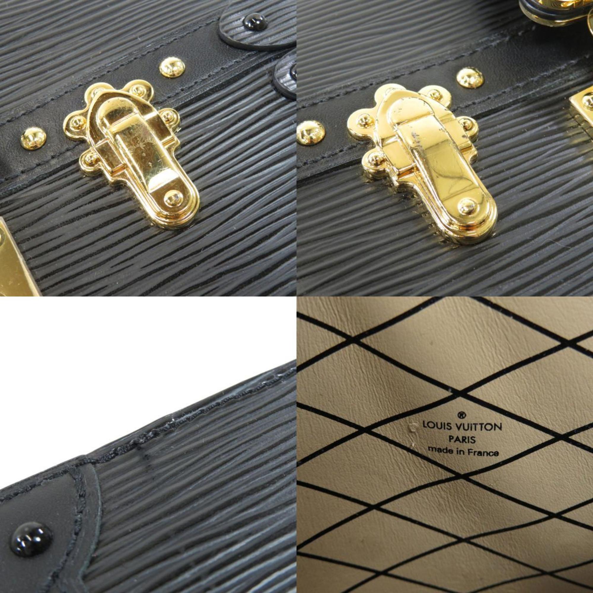 Louis Vuitton Black Leather Trunk shoulder bag