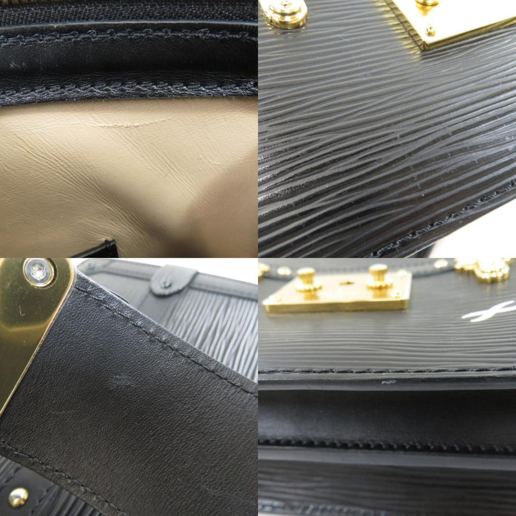 Louis Vuitton Black Leather Trunk shoulder bag