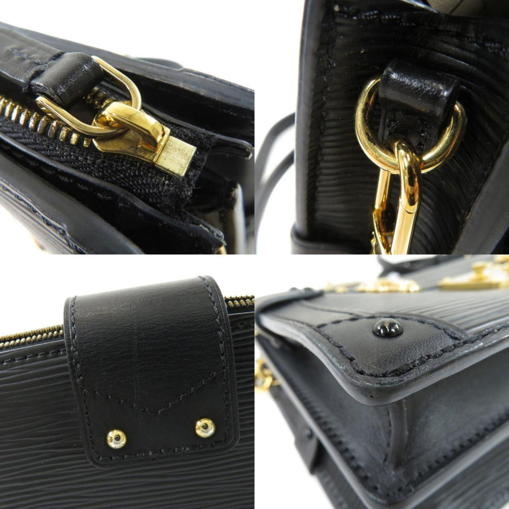 Louis Vuitton Black Leather Trunk shoulder bag