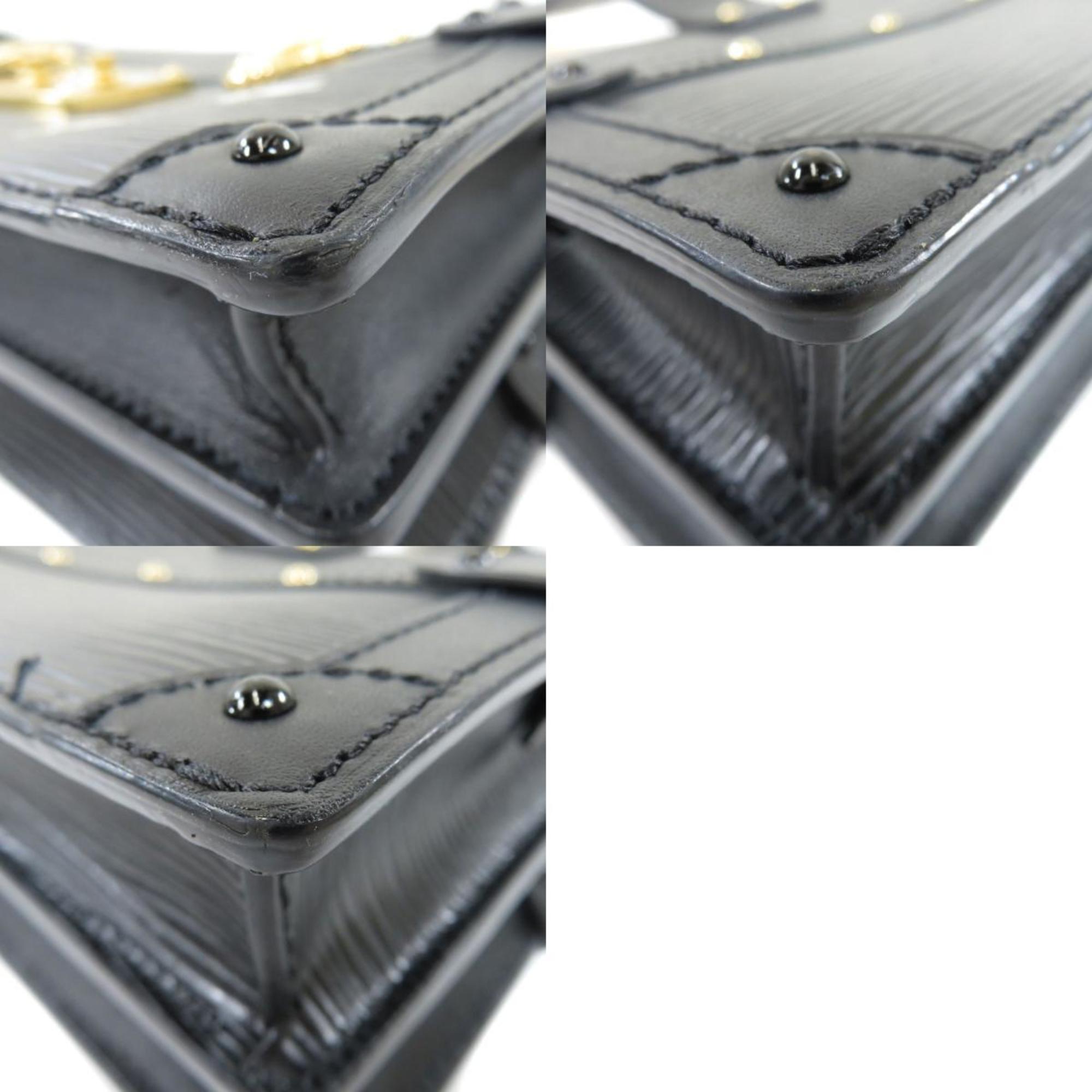 Louis Vuitton Black Leather Trunk shoulder bag