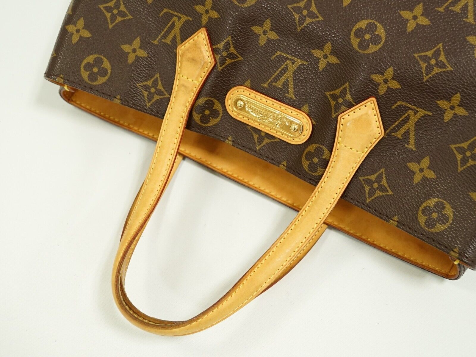 Louis Vuitton Brown Canvas Wilshire handbag bag