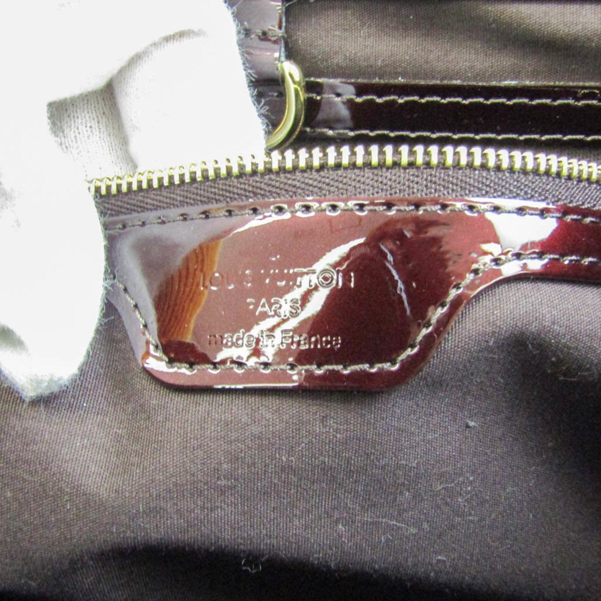 Louis Vuitton Bordeaux Patent leather Wilshire handbag bag