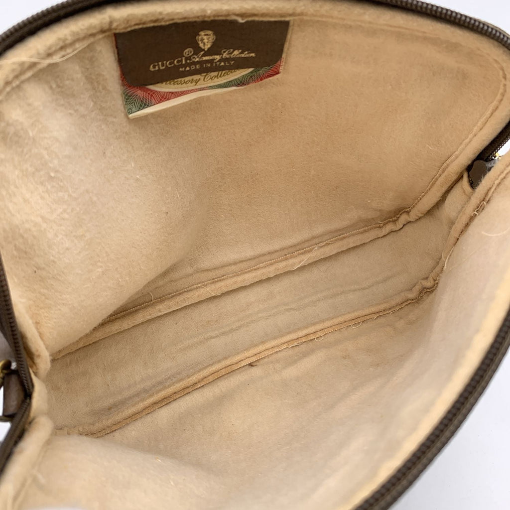 Gucci Vintage Beige Monogram Canvas Small Mesenger Bag