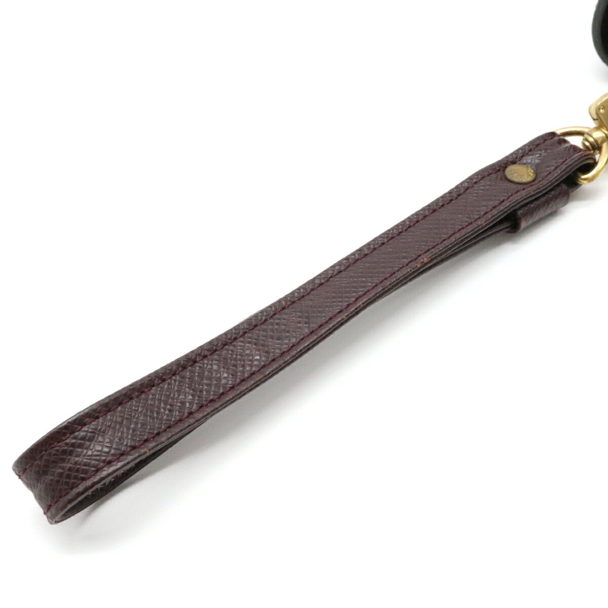 Louis Vuitton Bordeaux Leather Baikal clutch bag