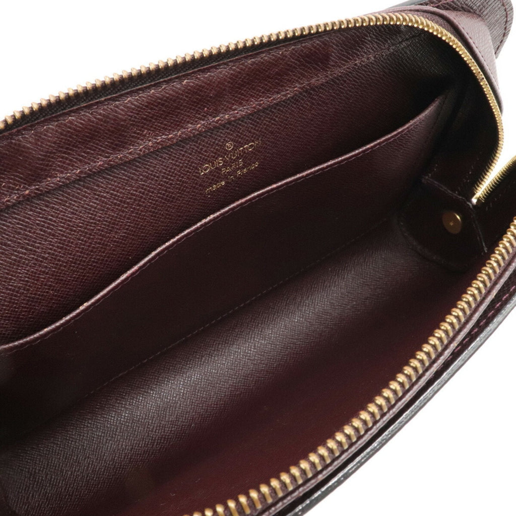 Louis Vuitton Bordeaux Leather Baikal clutch bag