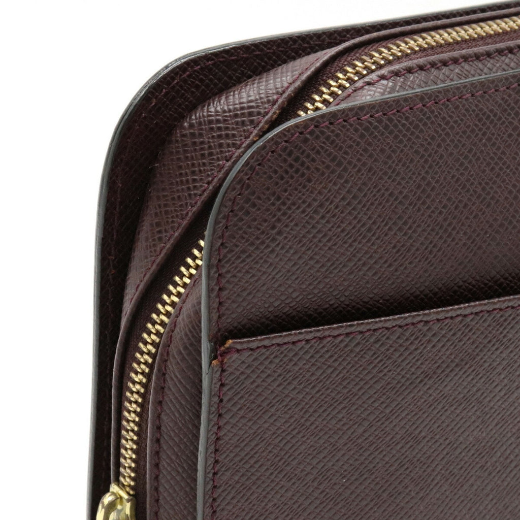 Louis Vuitton Bordeaux Leather Baikal clutch bag