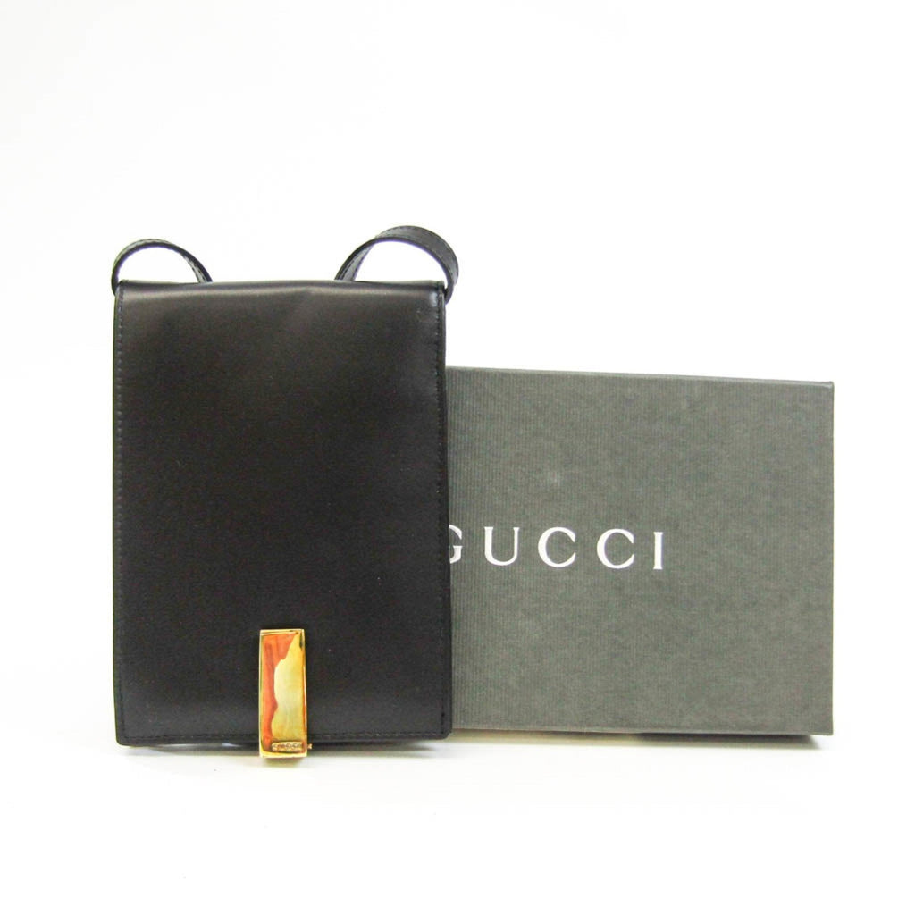 Gucci Black Leather  wallet accessories