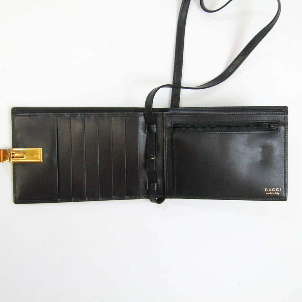 Gucci Black Leather  wallet accessories