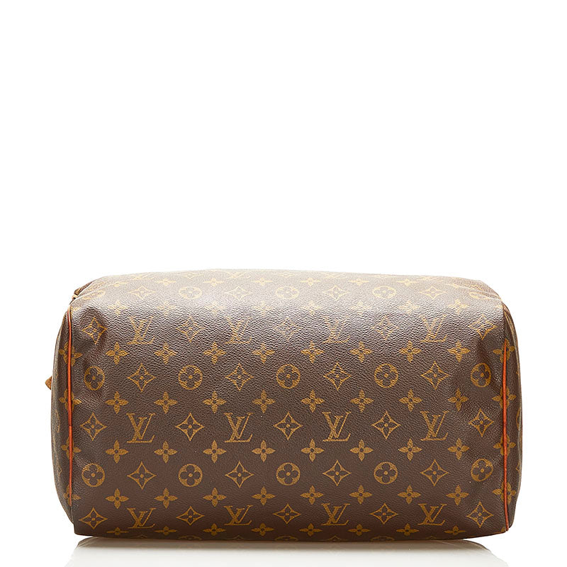 Louis Vuitton Brown Canvas Speedy 35 handbag bag