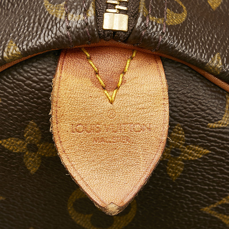 Louis Vuitton Brown Canvas Speedy 35 handbag bag
