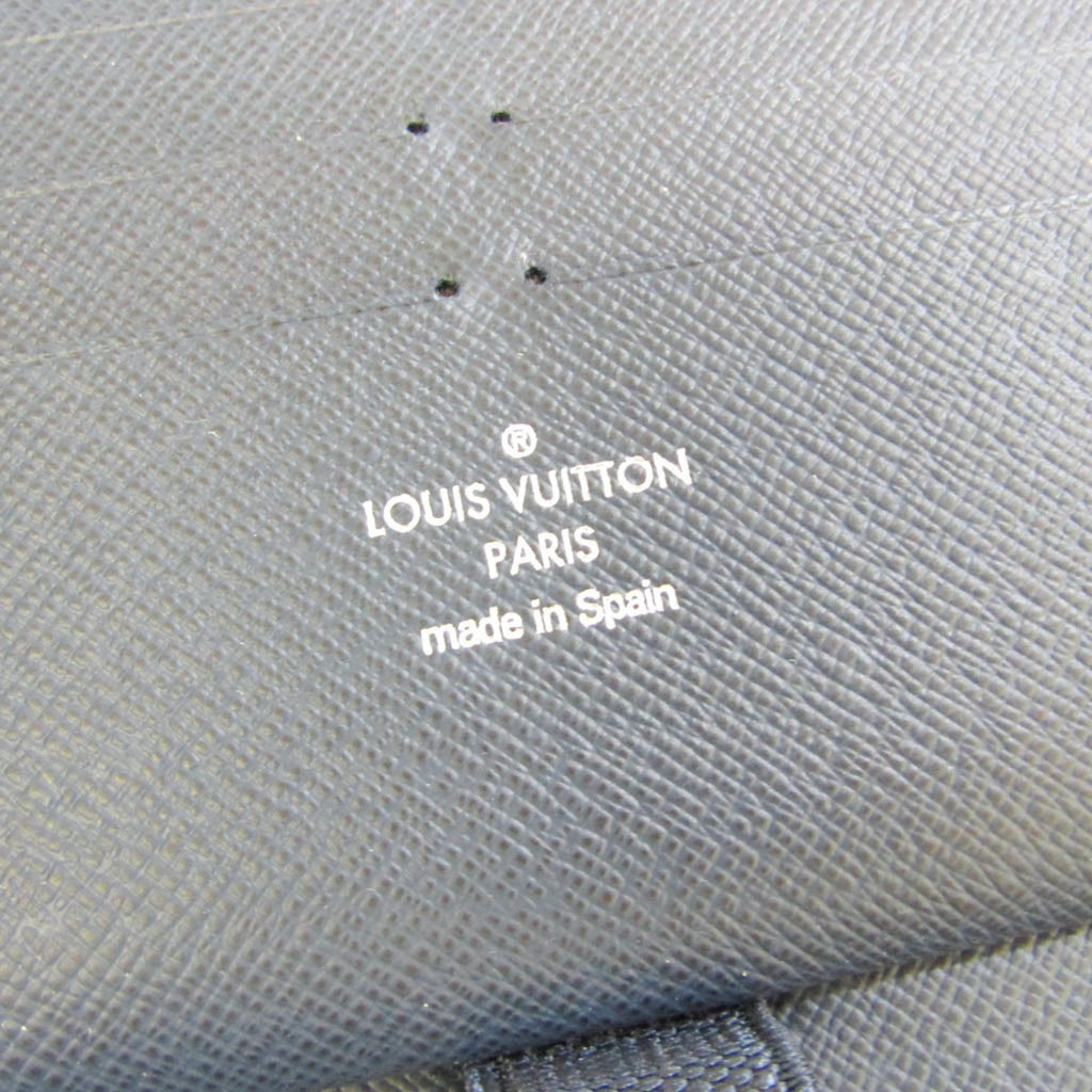 Louis Vuitton Black Leather Zippy organizer wallet accessories
