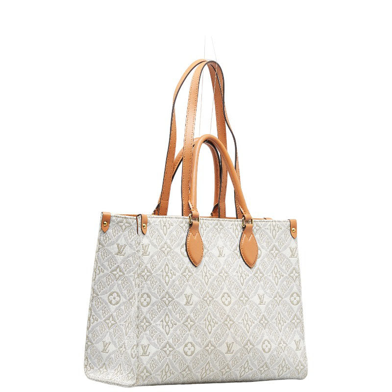 Louis Vuitton Louis Vuitton SINCE1854 M59614 Toddler Bag Leather/Jagard Eckle White Brown Ladies Toddler