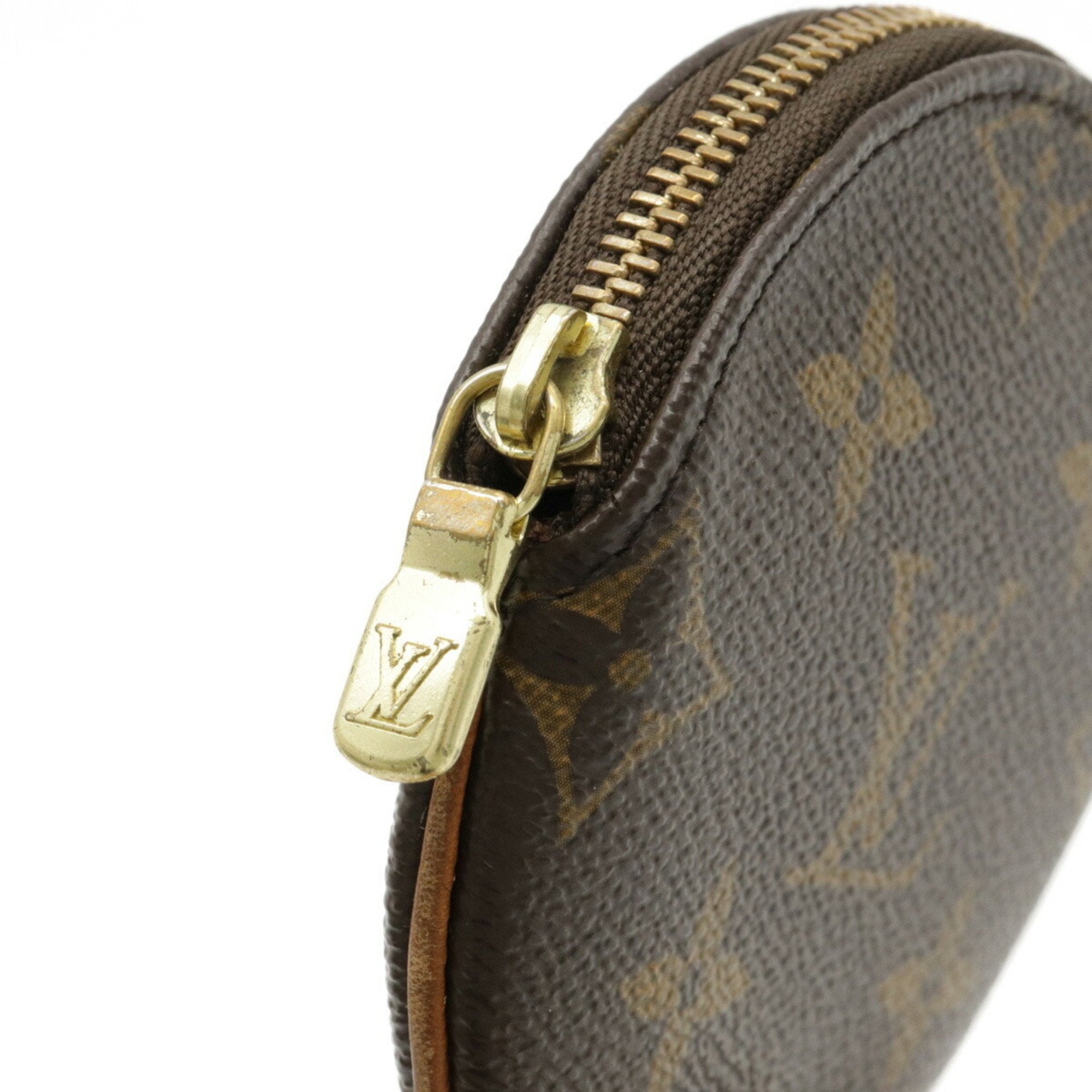 Louis Vuitton Brown Canvas Porte Monnaie Rond wallet accessories