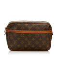 Louis Vuitton Brown Canvas Compiegne 23 clutch bag