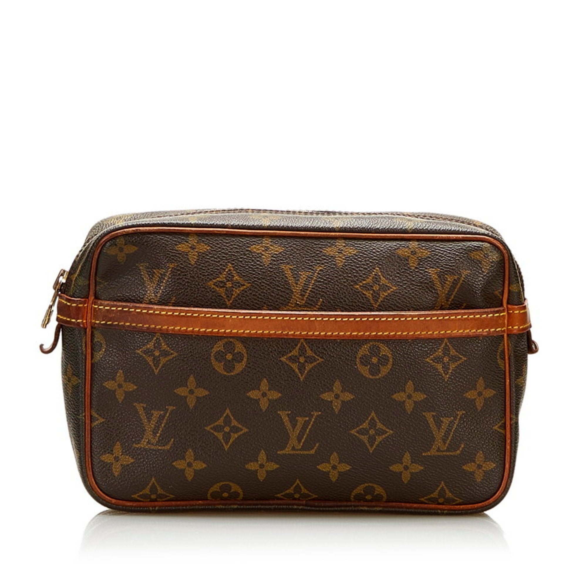 Louis Vuitton Brown Canvas Compiegne 23 clutch bag