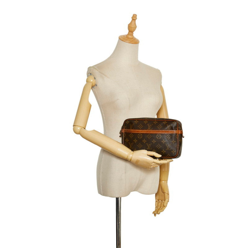 Louis Vuitton Brown Canvas Compiegne 23 clutch bag