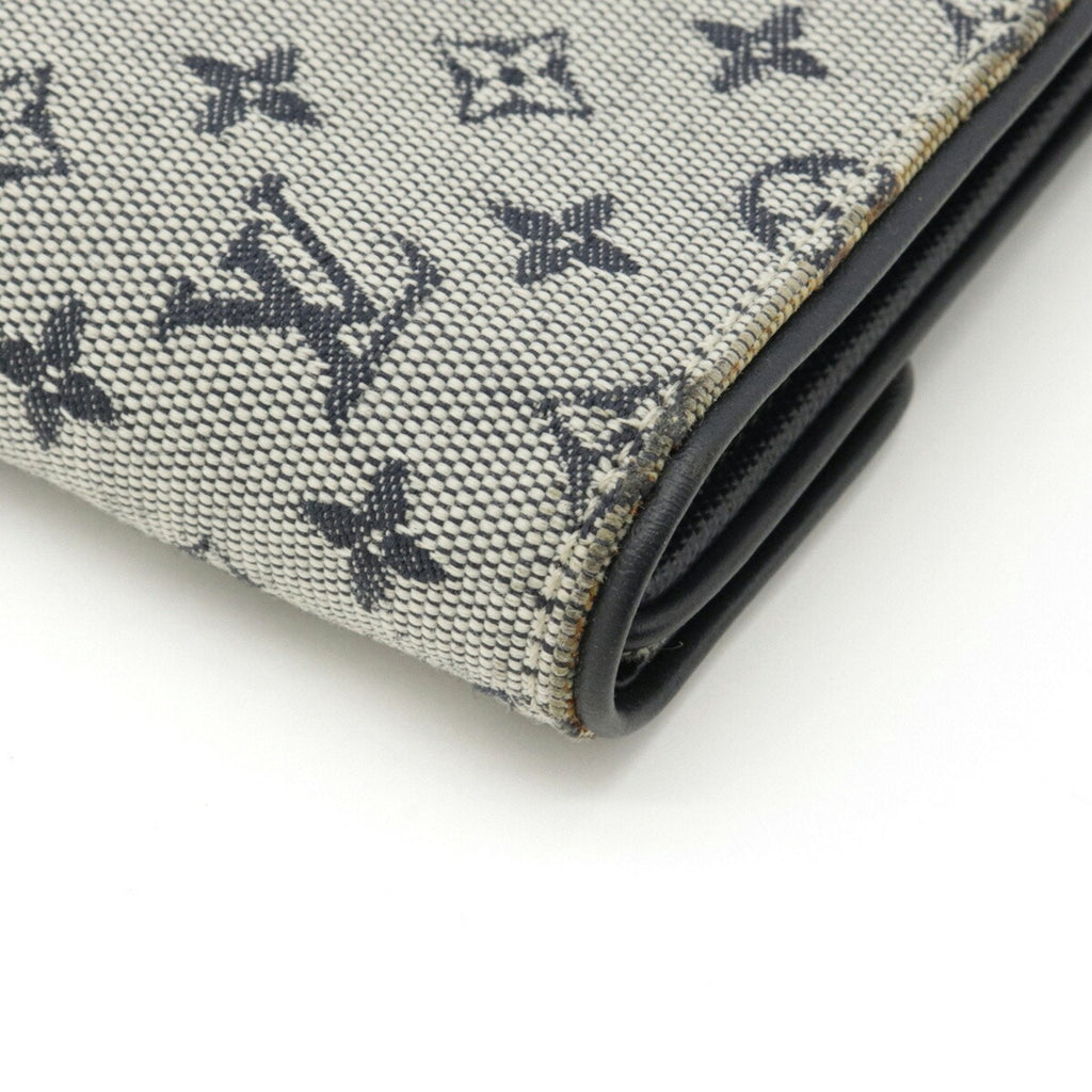 Louis Vuitton Navy Canvas Portefeuille wallet accessories