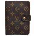 LOUIS VUITTON Louis Vuitton Monogram R20005 Handbook Cover PVC/Leather Brown