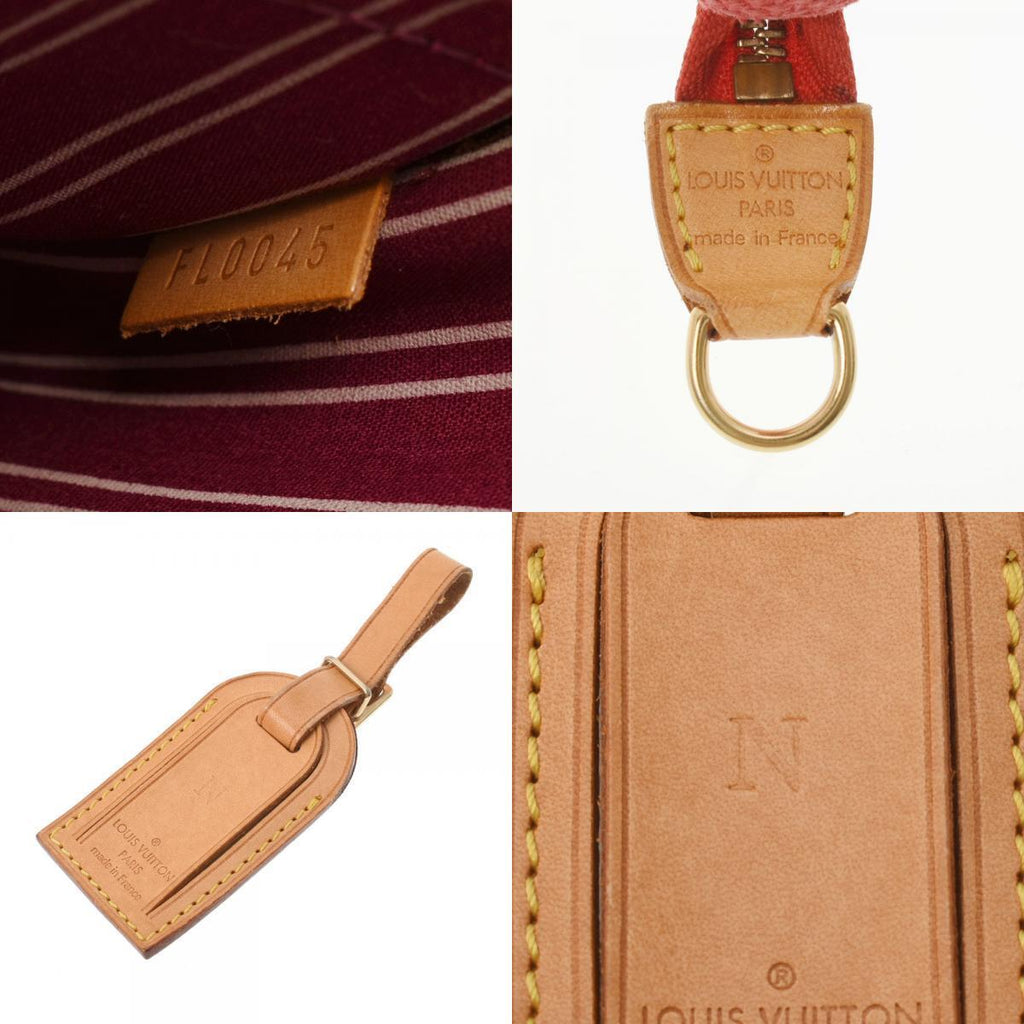 Louis Vuitton Red Canvas Antigua handbag bag
