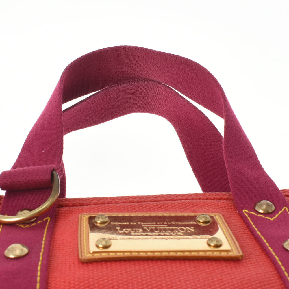 Louis Vuitton Red Canvas Antigua handbag bag