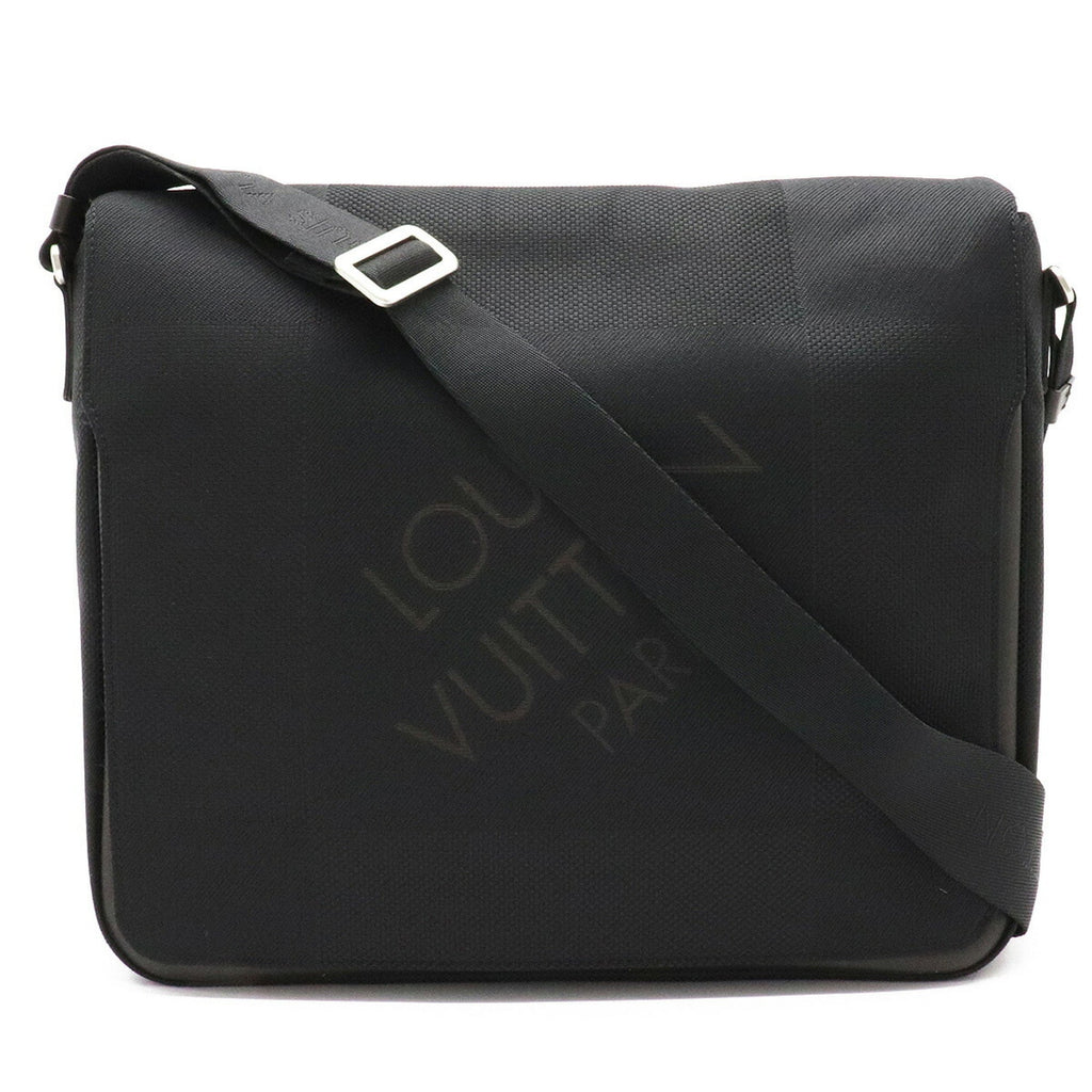 Louis Vuitton Black Canvas Messenger shoulder bag