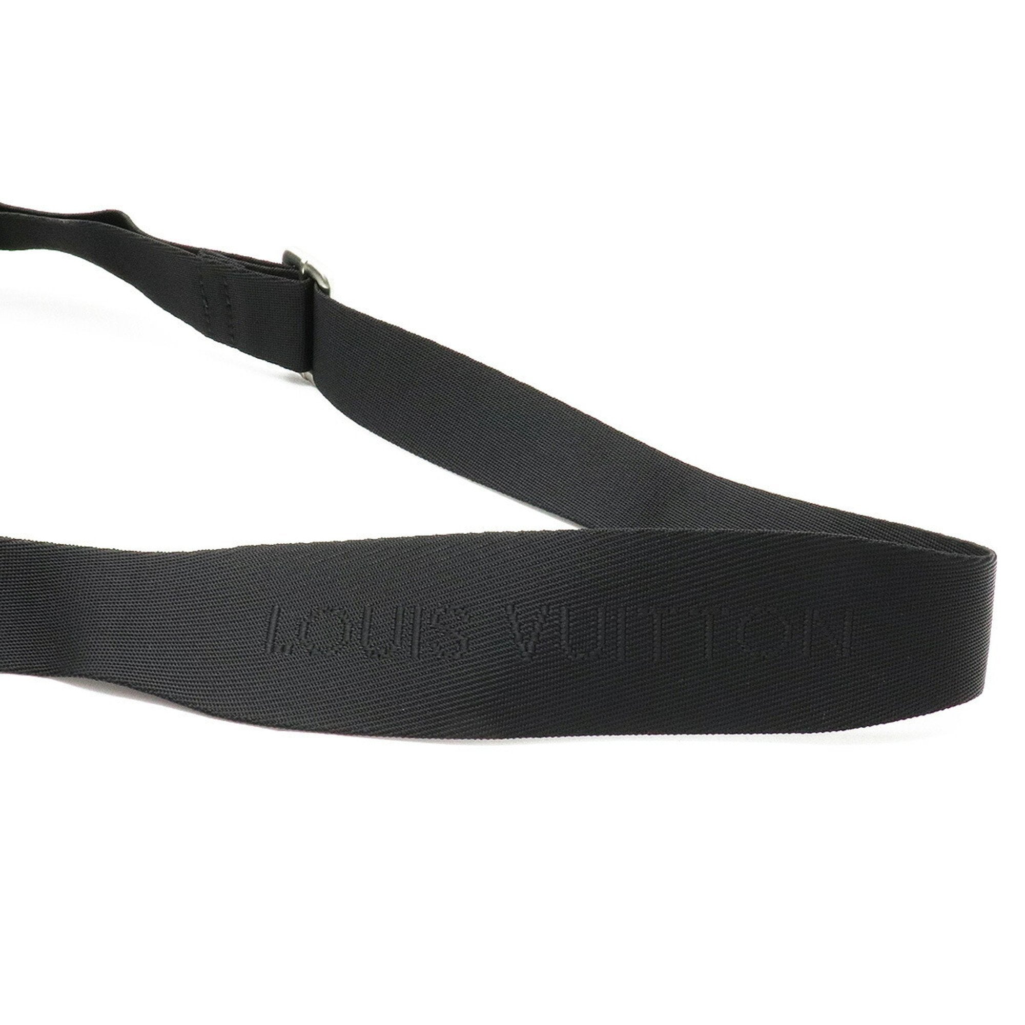 Louis Vuitton Black Canvas Messenger shoulder bag