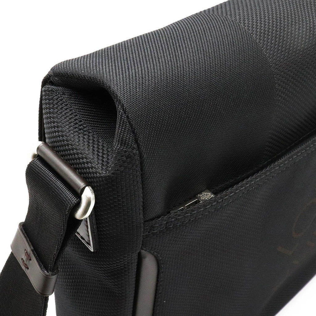Louis Vuitton Black Canvas Messenger shoulder bag