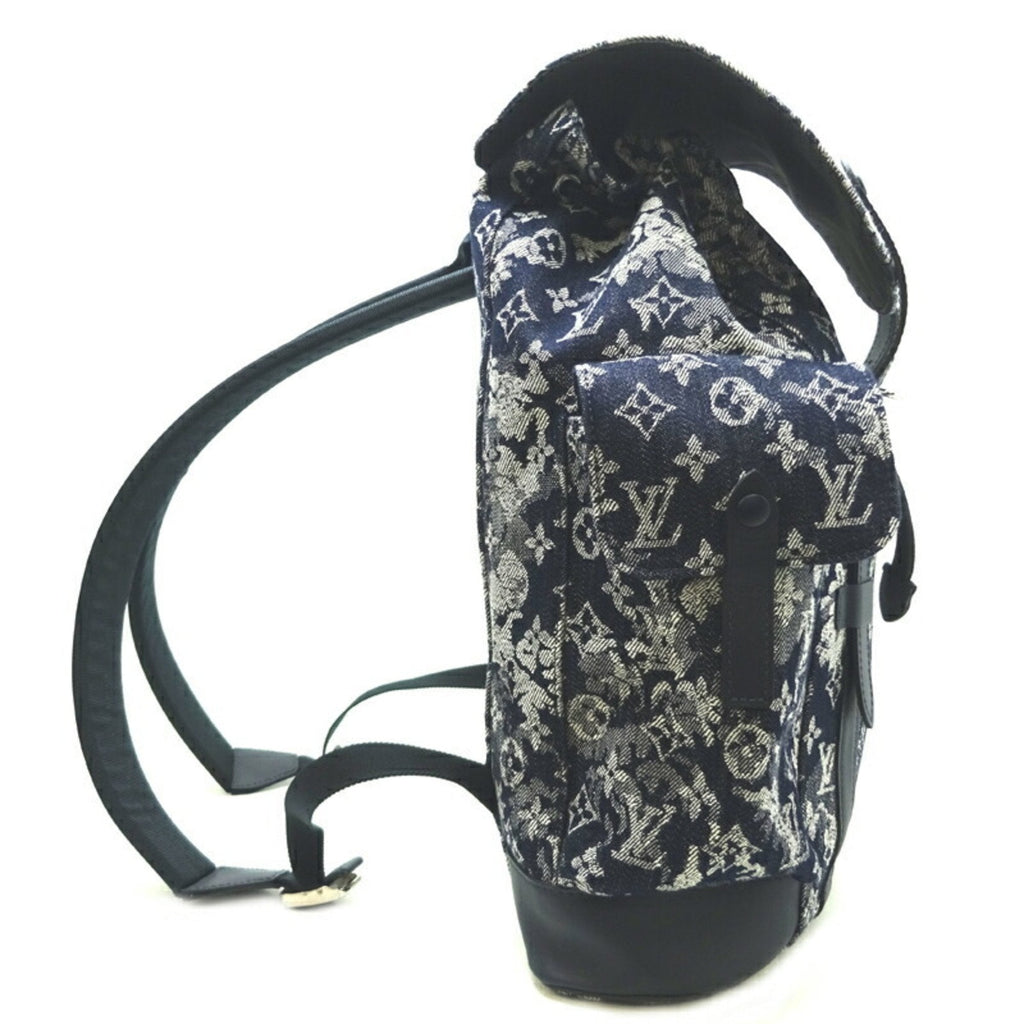 Louis Vuitton Navy Canvas Christopher backpack bag