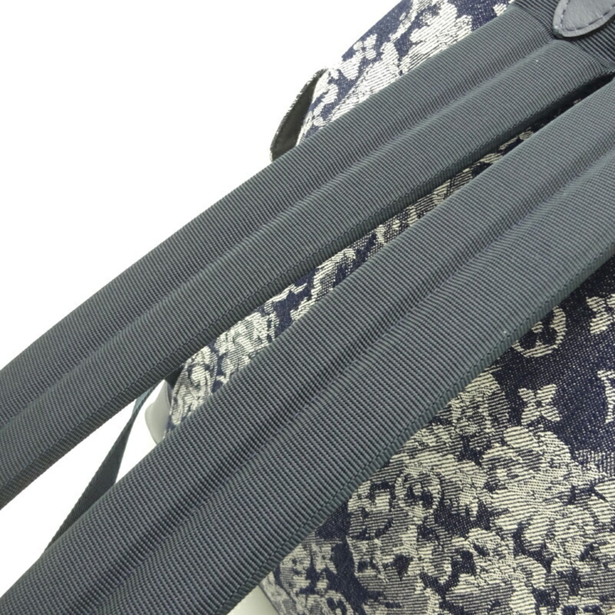Louis Vuitton Navy Canvas Christopher backpack bag