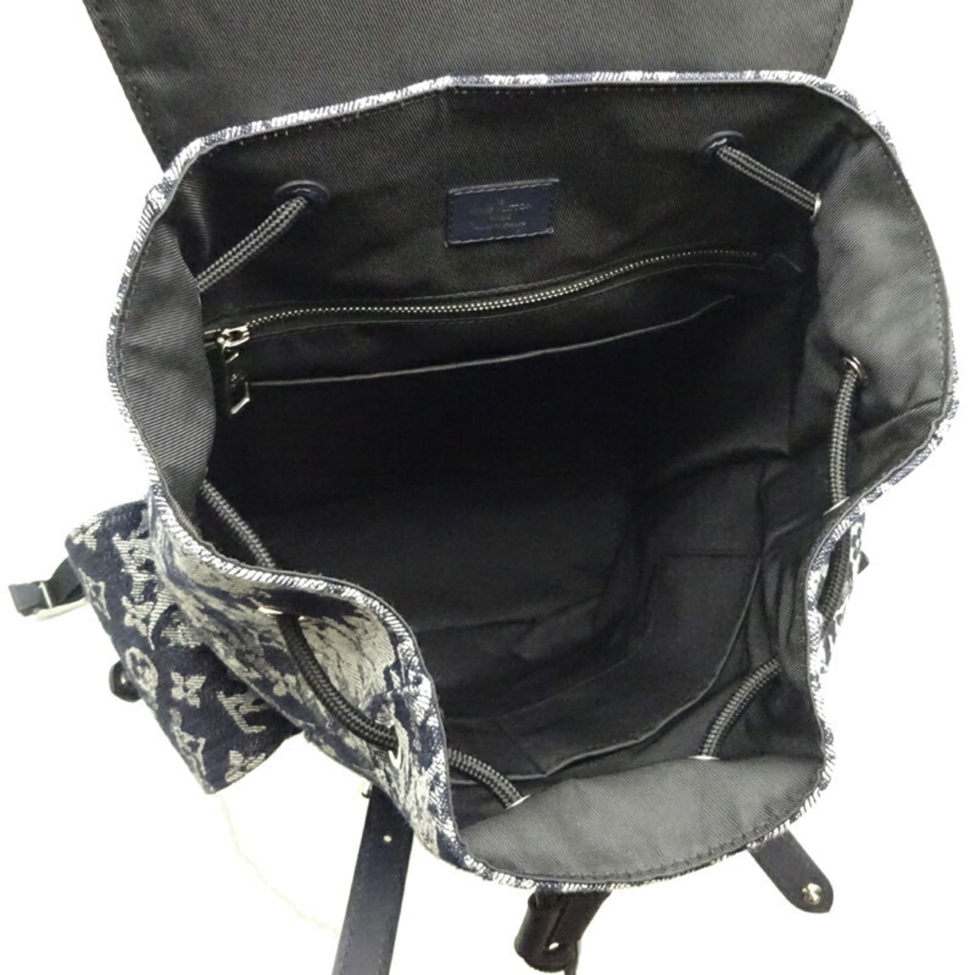 Louis Vuitton Navy Canvas Christopher backpack bag
